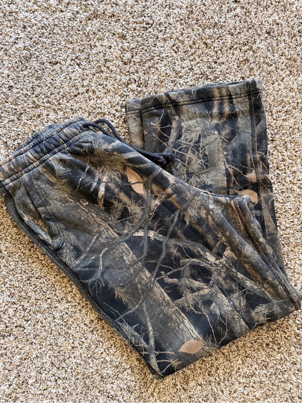 Abercrombie & Fitch Camo Joggers Mens L Soft A&f Essentials Sweatpants